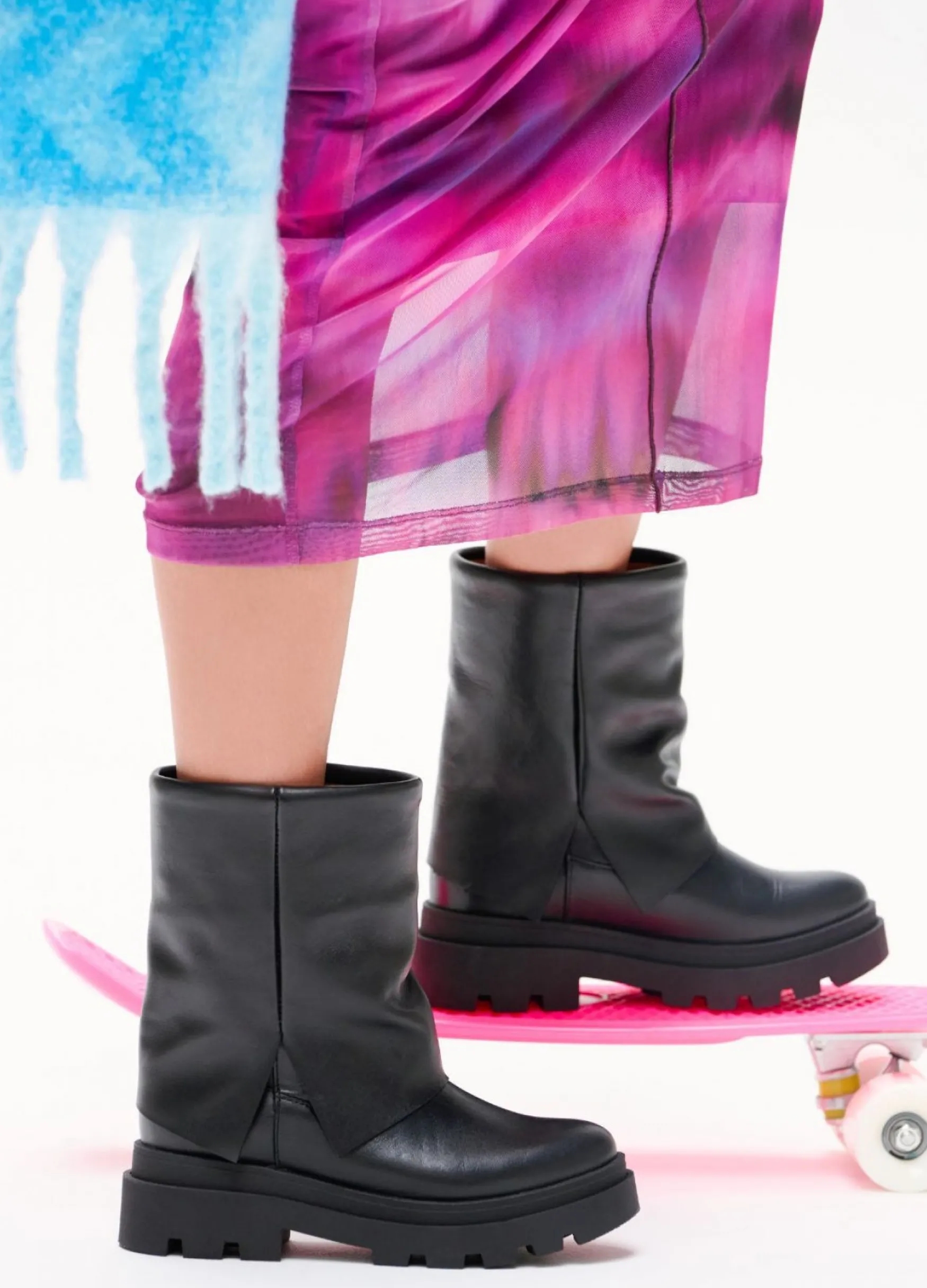 DWRS label JONES leer - Bikerboots | >DAMES Laarzen | Bikerboots