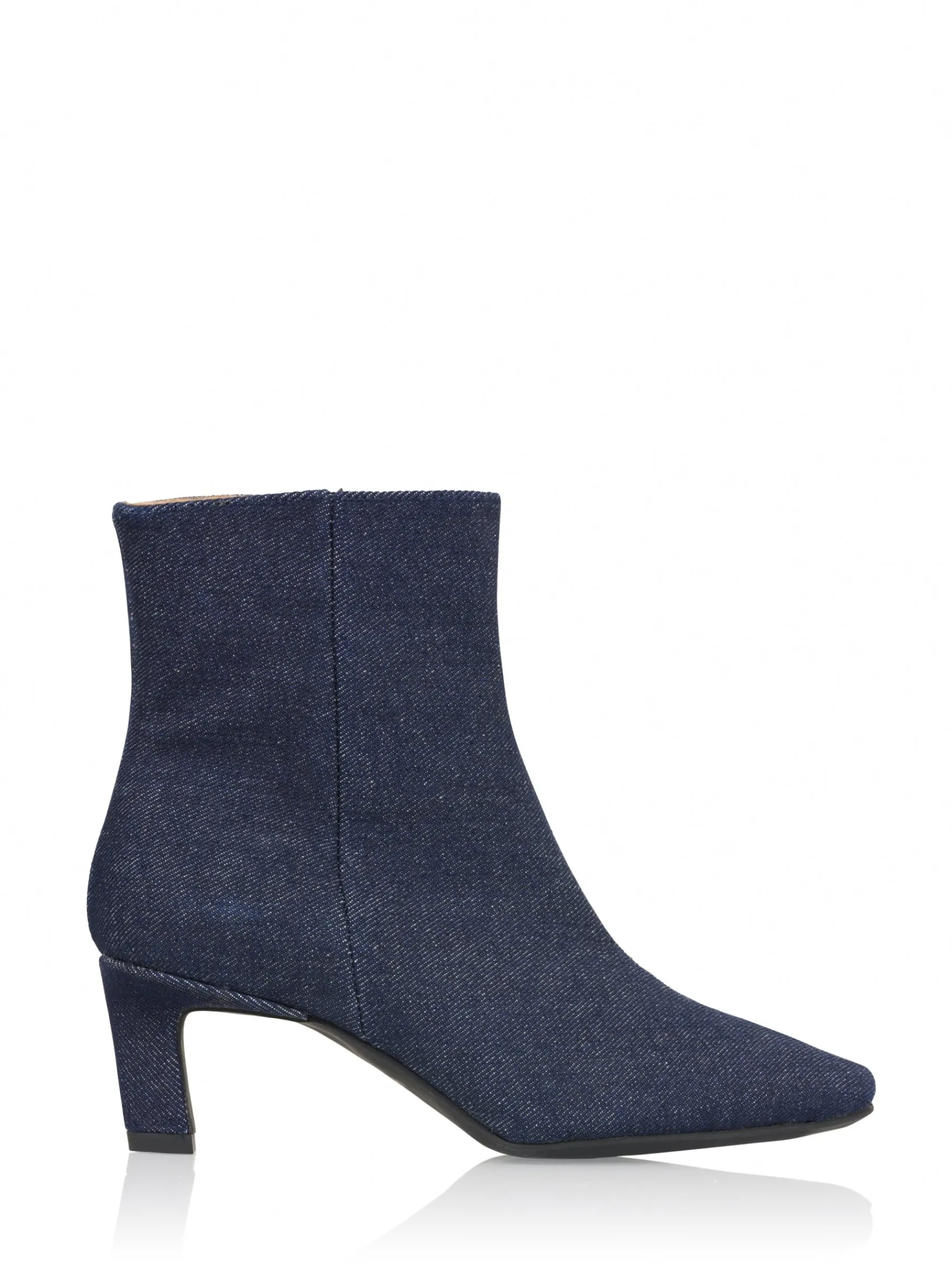 DWRS label LEON denim - Enkellaarsjes | >DAMES Enkellaarsjes | Hakken