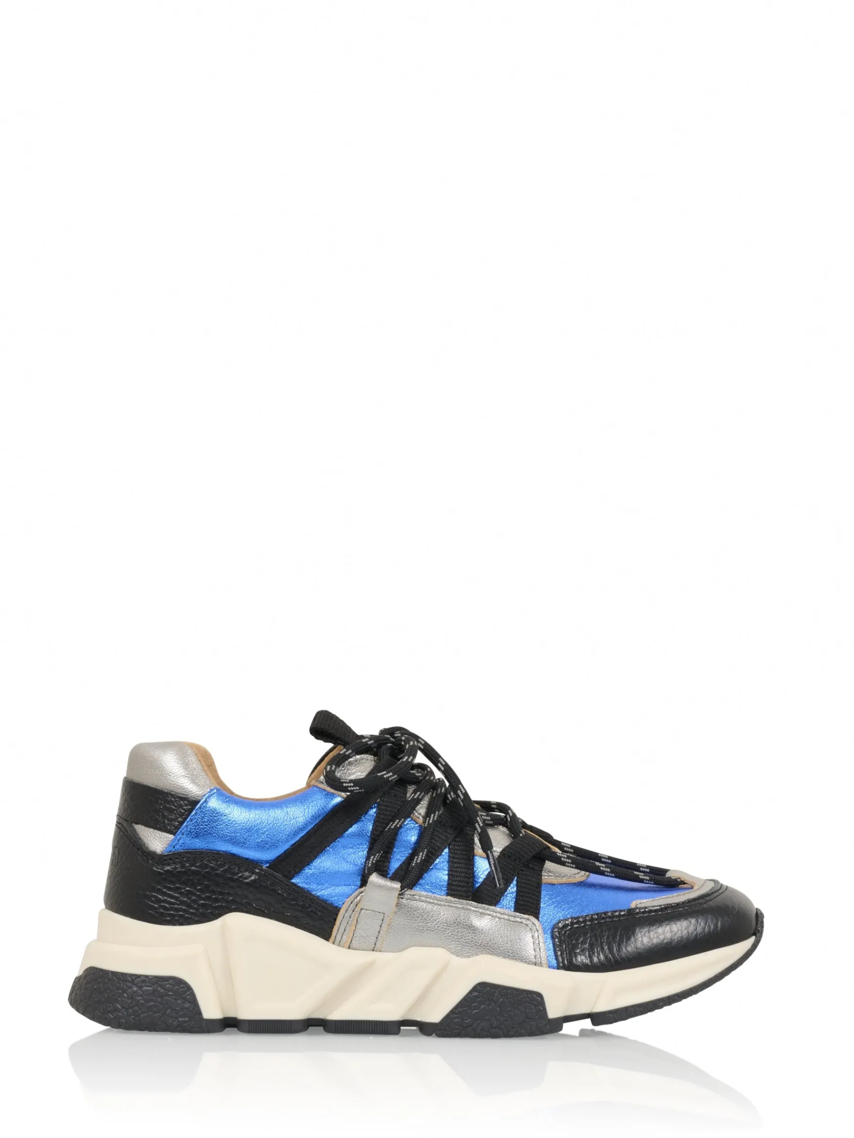 DWRS label LOS ANGELES leer - Sneakers | Kobalt / Steel>DAMES Sneakers