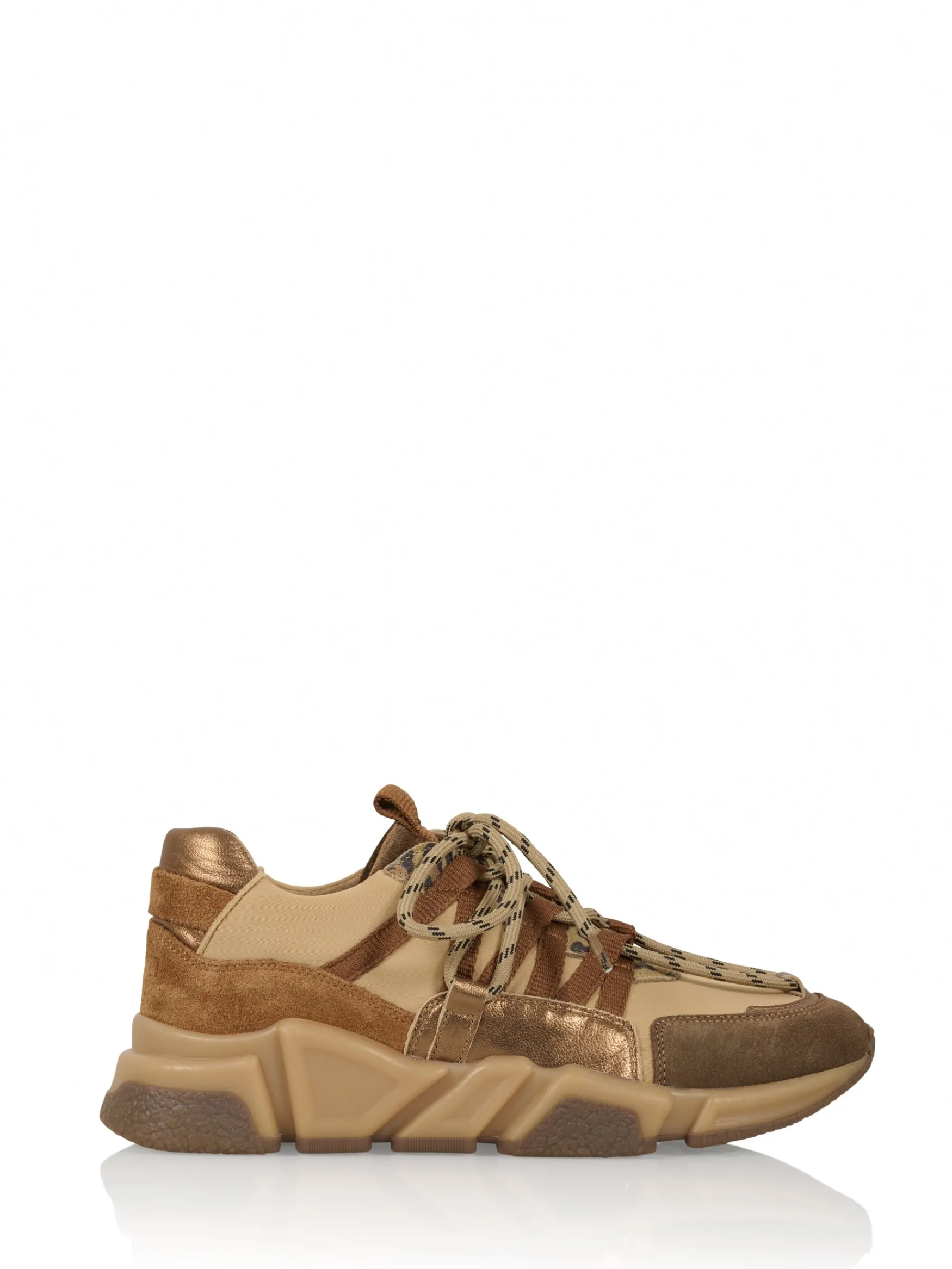 DWRS label LOS ANGELES leopard - Sneakers | Brown / Bronze>DAMES Sneakers