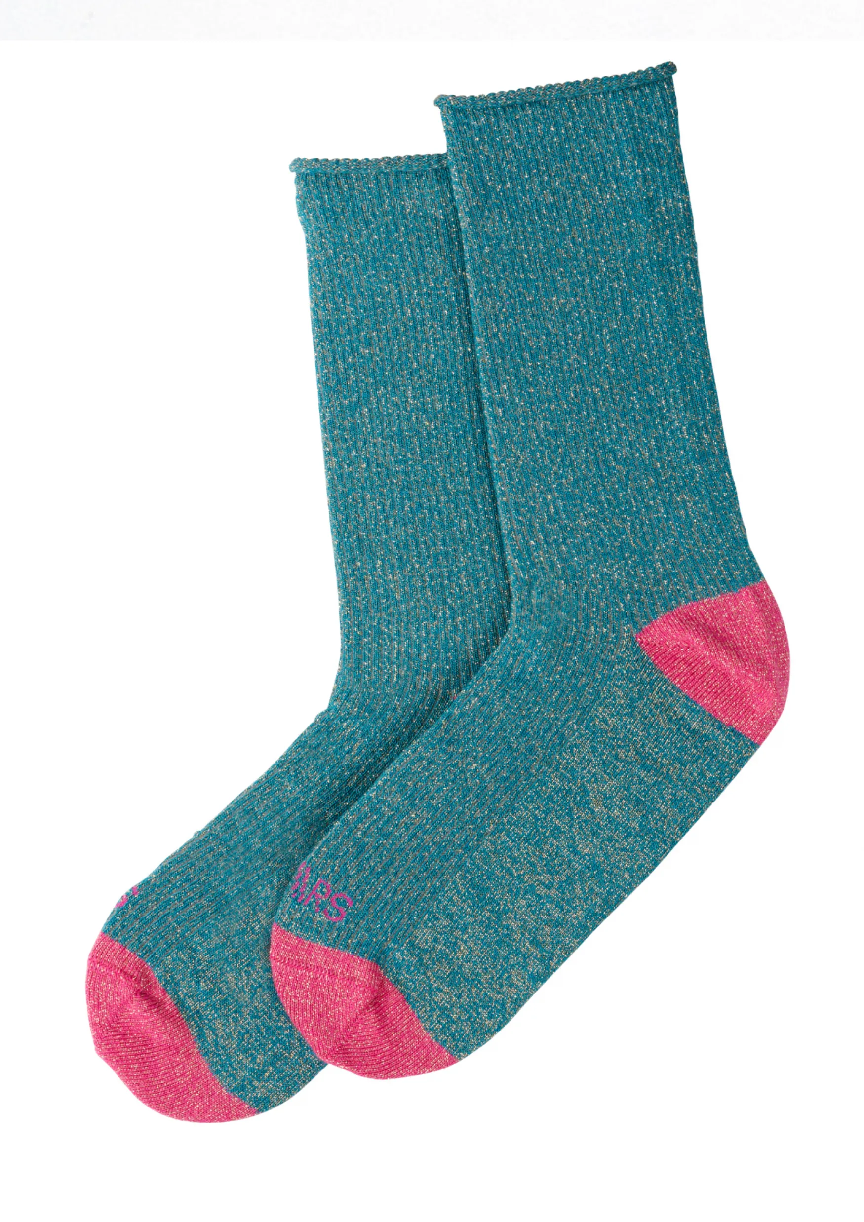 DWRS label LOU SOCKS - Sokken | Petrol / Pink> Sokken