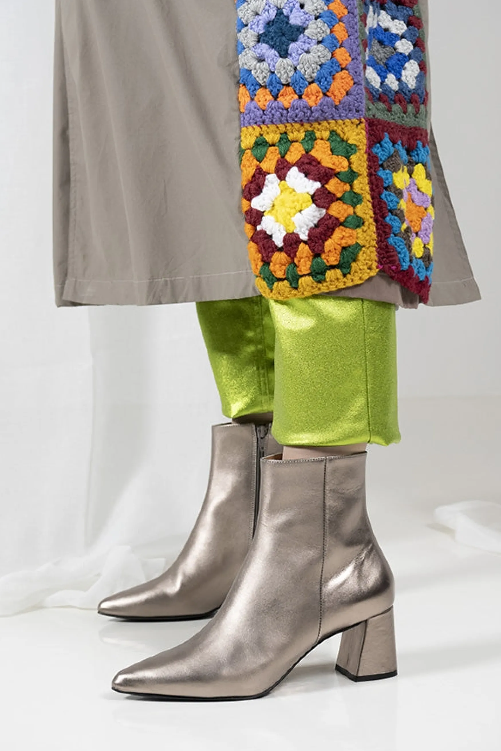 DWRS label LUGANO metallic - Enkellaarsjes | >DAMES Enkellaarsjes | Hakken