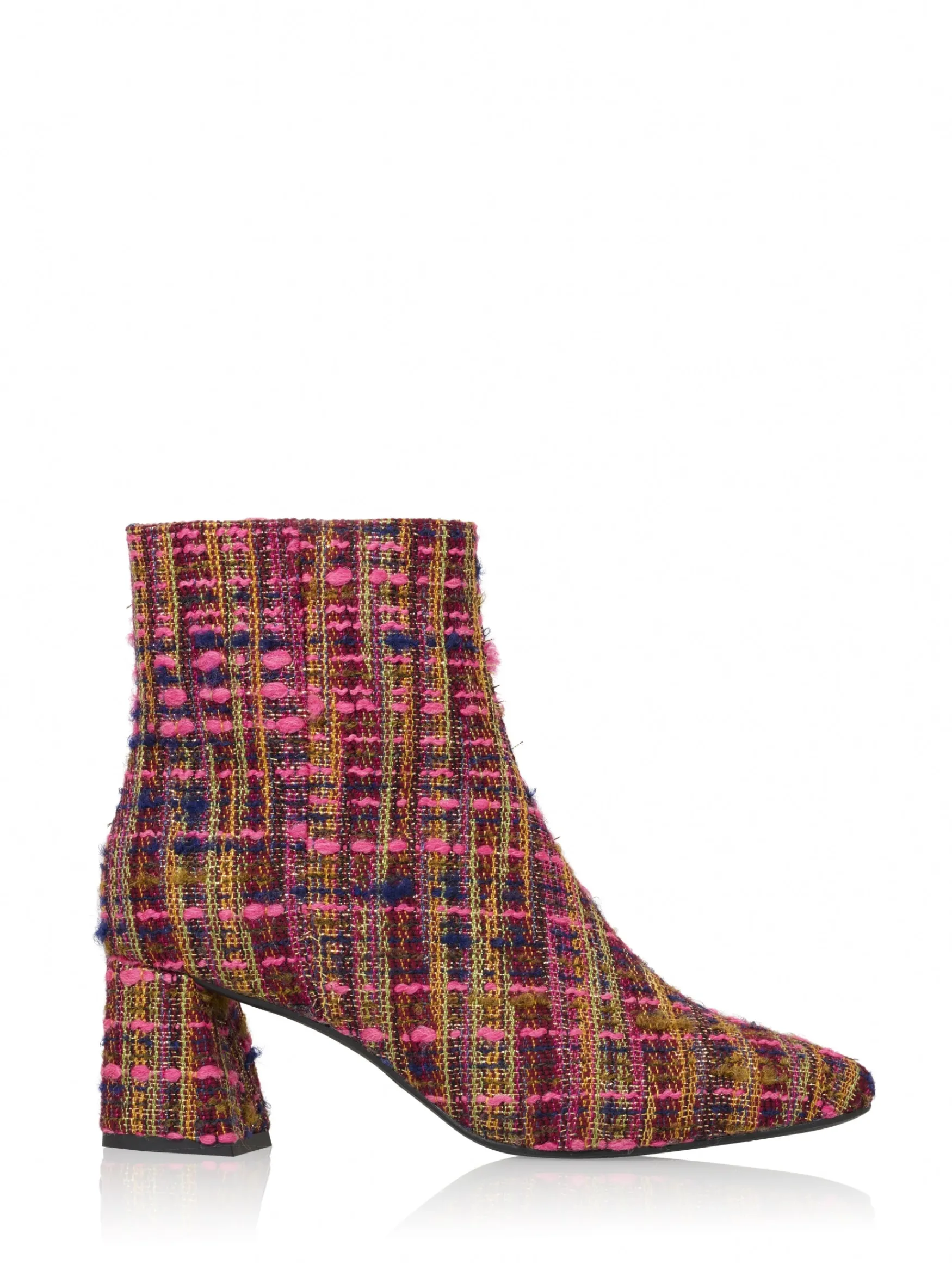 DWRS label LUGANO tweed - Enkellaarsjes | >DAMES Enkellaarsjes | Hakken