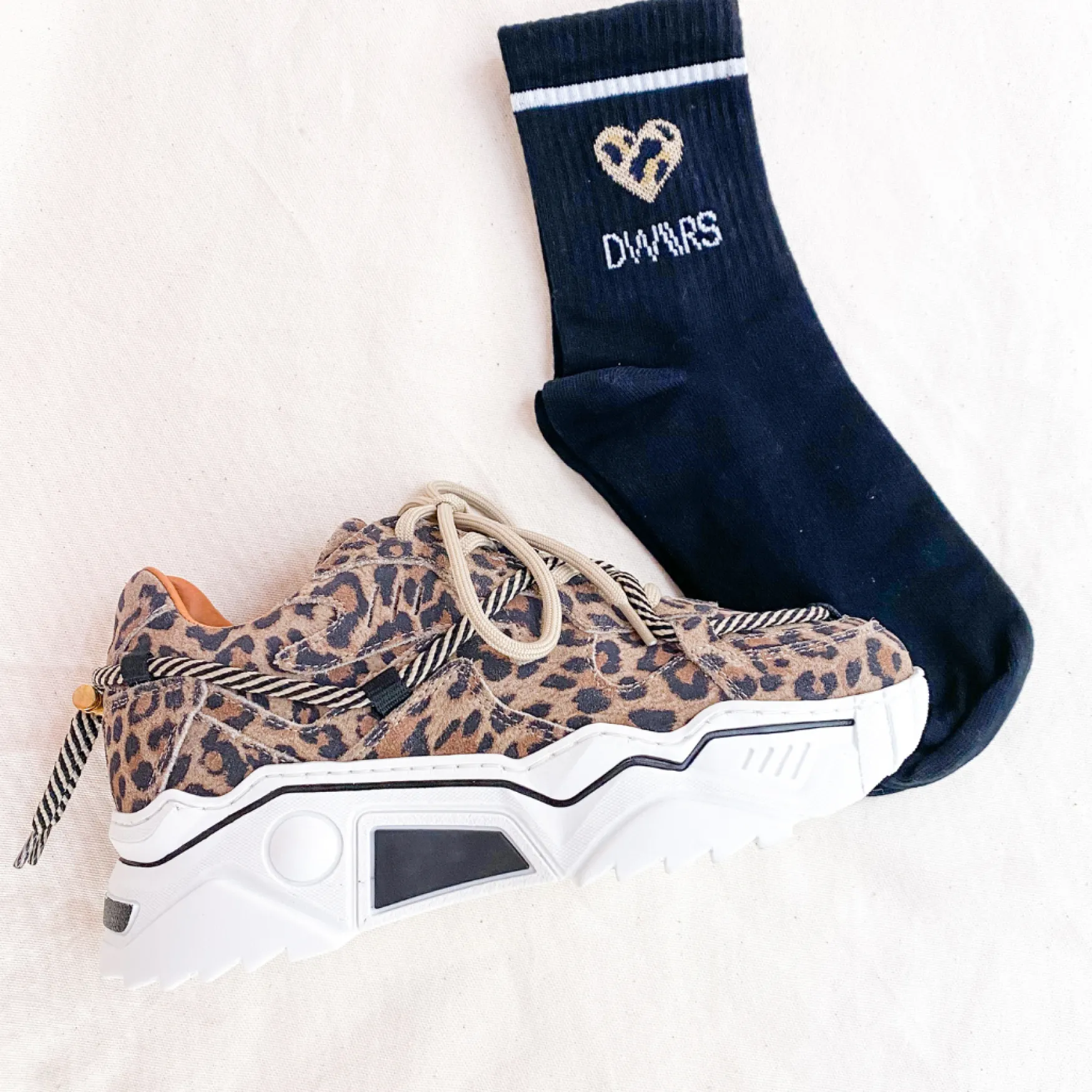 DWRS label LYLA SOCKS LEOPARD - Sokken | > Sokken