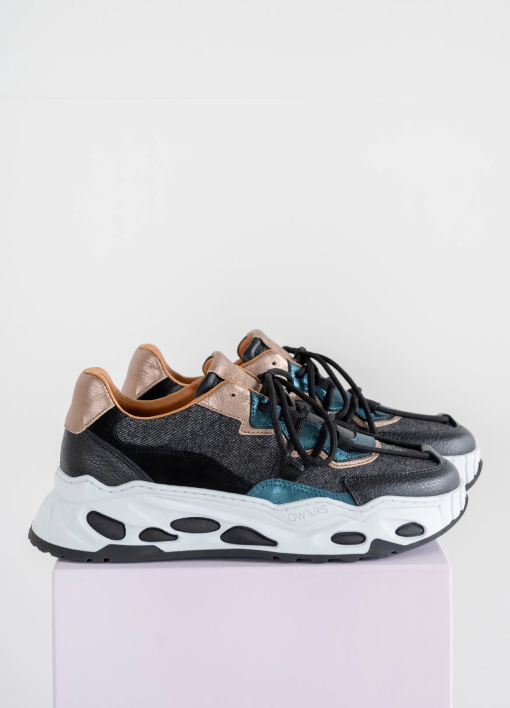 DWRS label NEPTUNUS denim - Sneakers | Black / Cipra>DAMES Sneakers