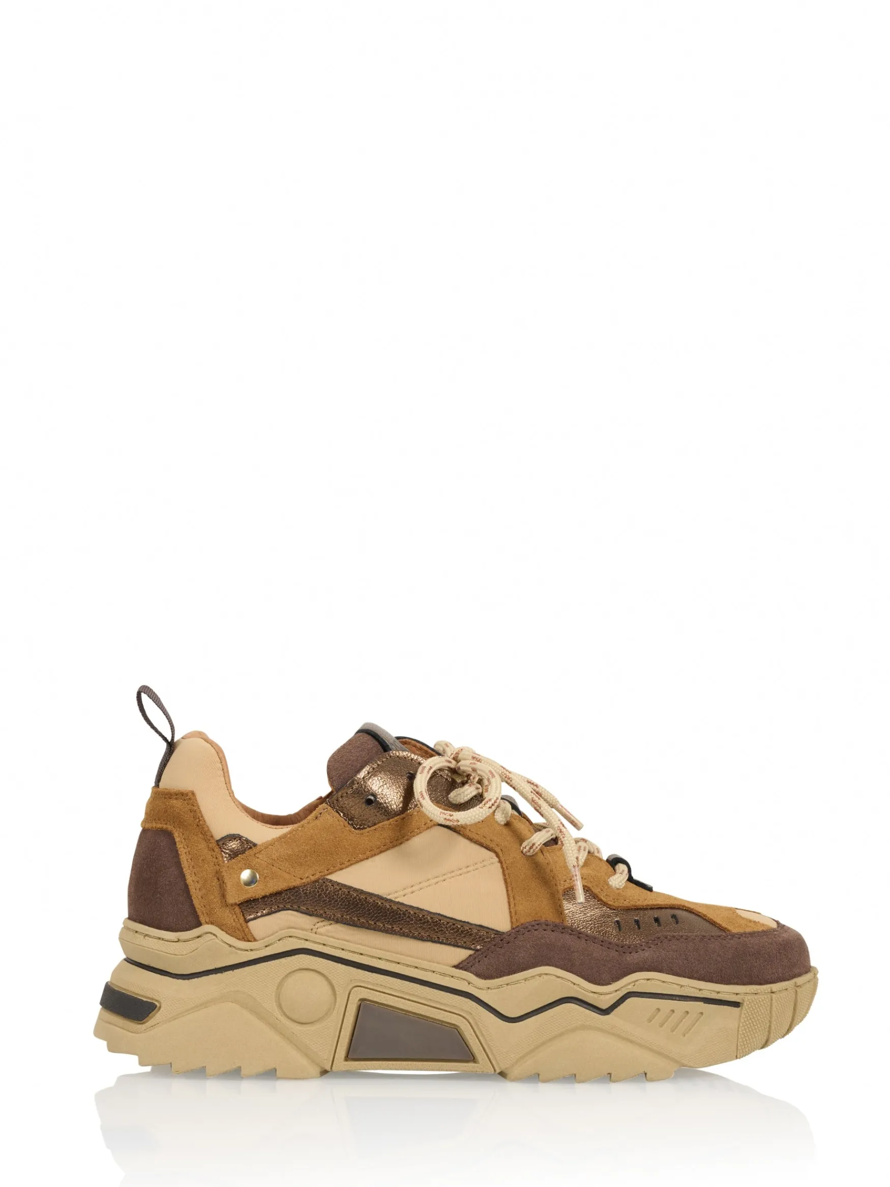 DWRS label PLUTO | Brown / Bronze>DAMES Sneakers