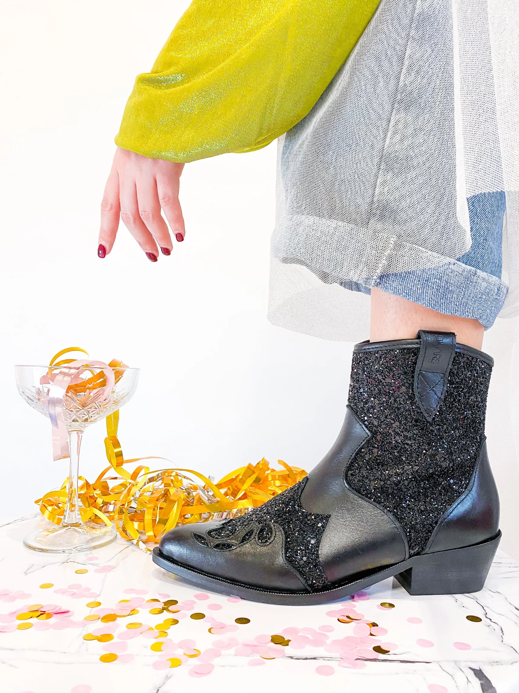 DWRS label PRE ORDER LUCCA glitter - Westernboots | | >DAMES Laarzen | Westernboots
