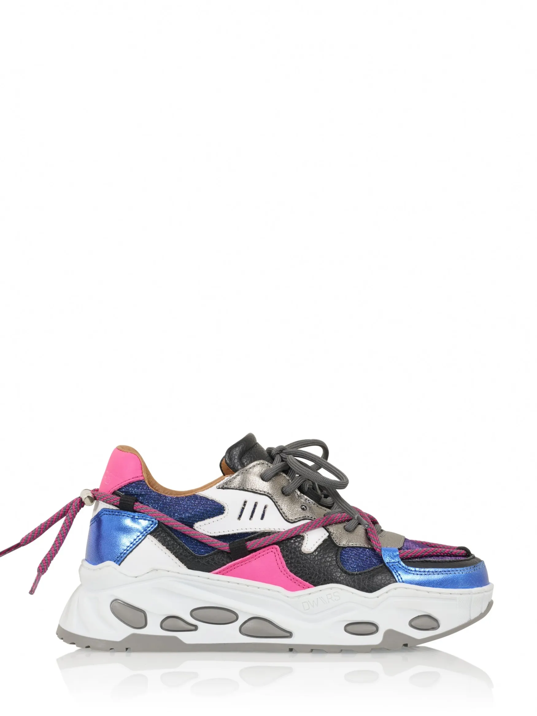 DWRS label SATURNUS sparkling - Sneakers | Kobalt / Neon Pink>DAMES Sneakers