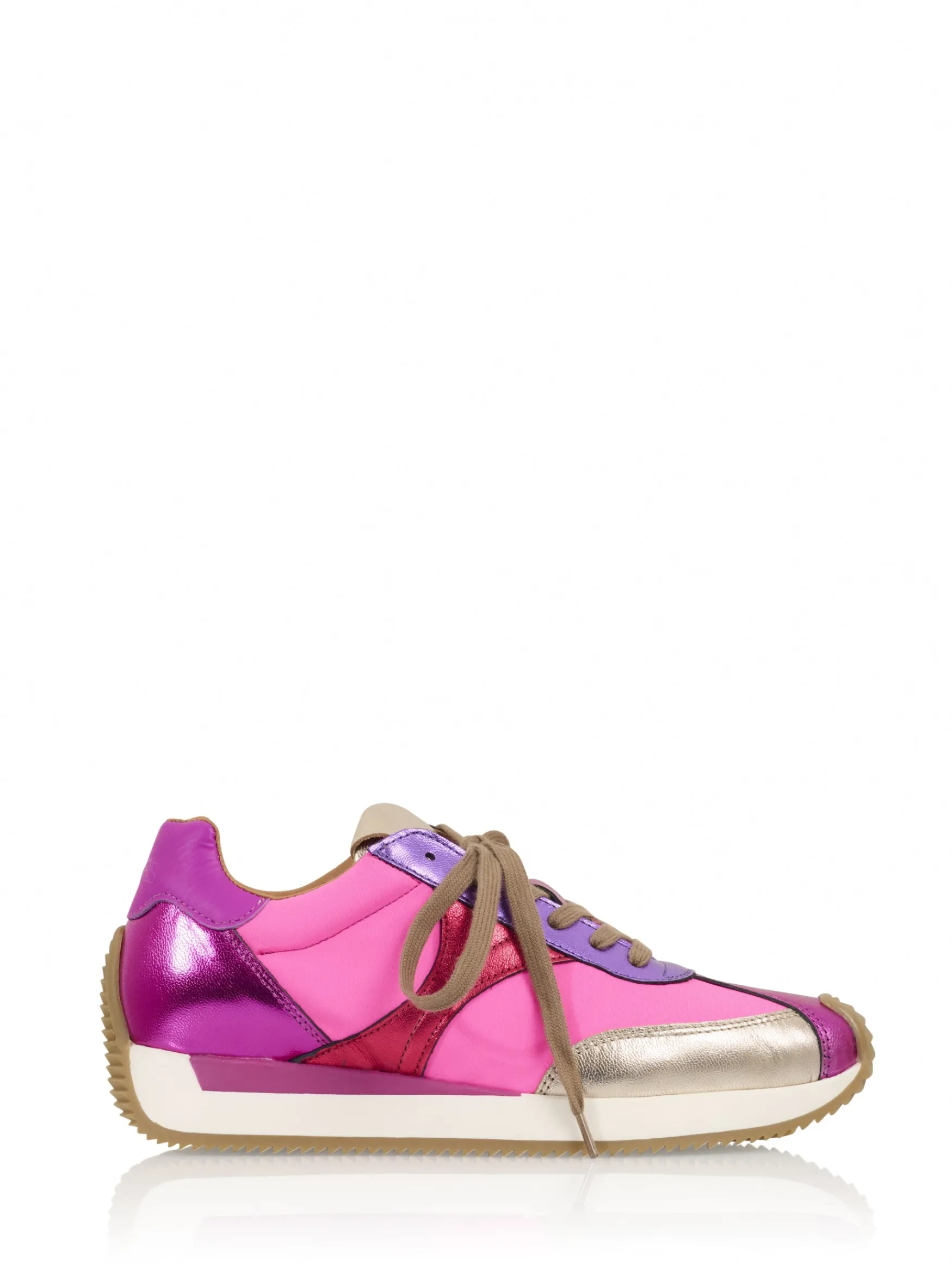 DWRS label SCOBEY leopard | Neon Pink / Purple>DAMES Sneakers