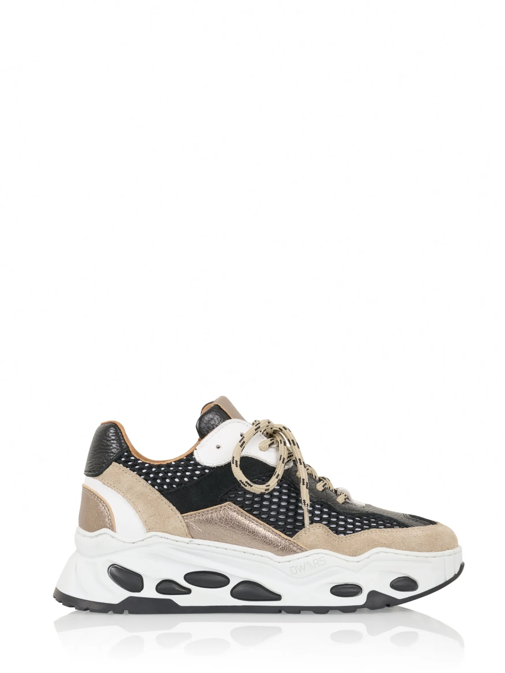 DWRS label URANUS mesh - Sneakers | Black / Beige>DAMES Sneakers