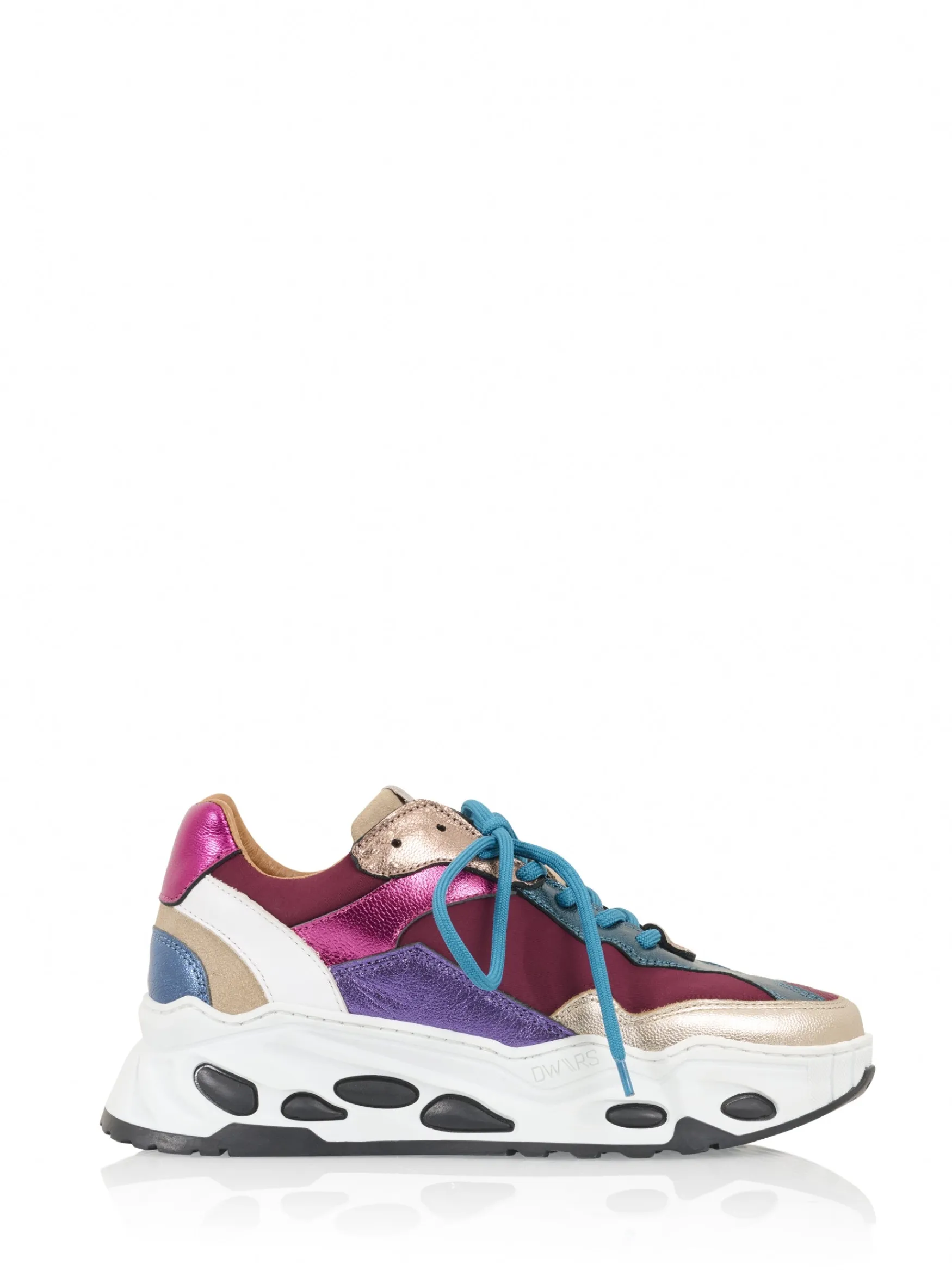DWRS label URANUS metallic - Sneakers | Bordeaux / Multi>DAMES Sneakers