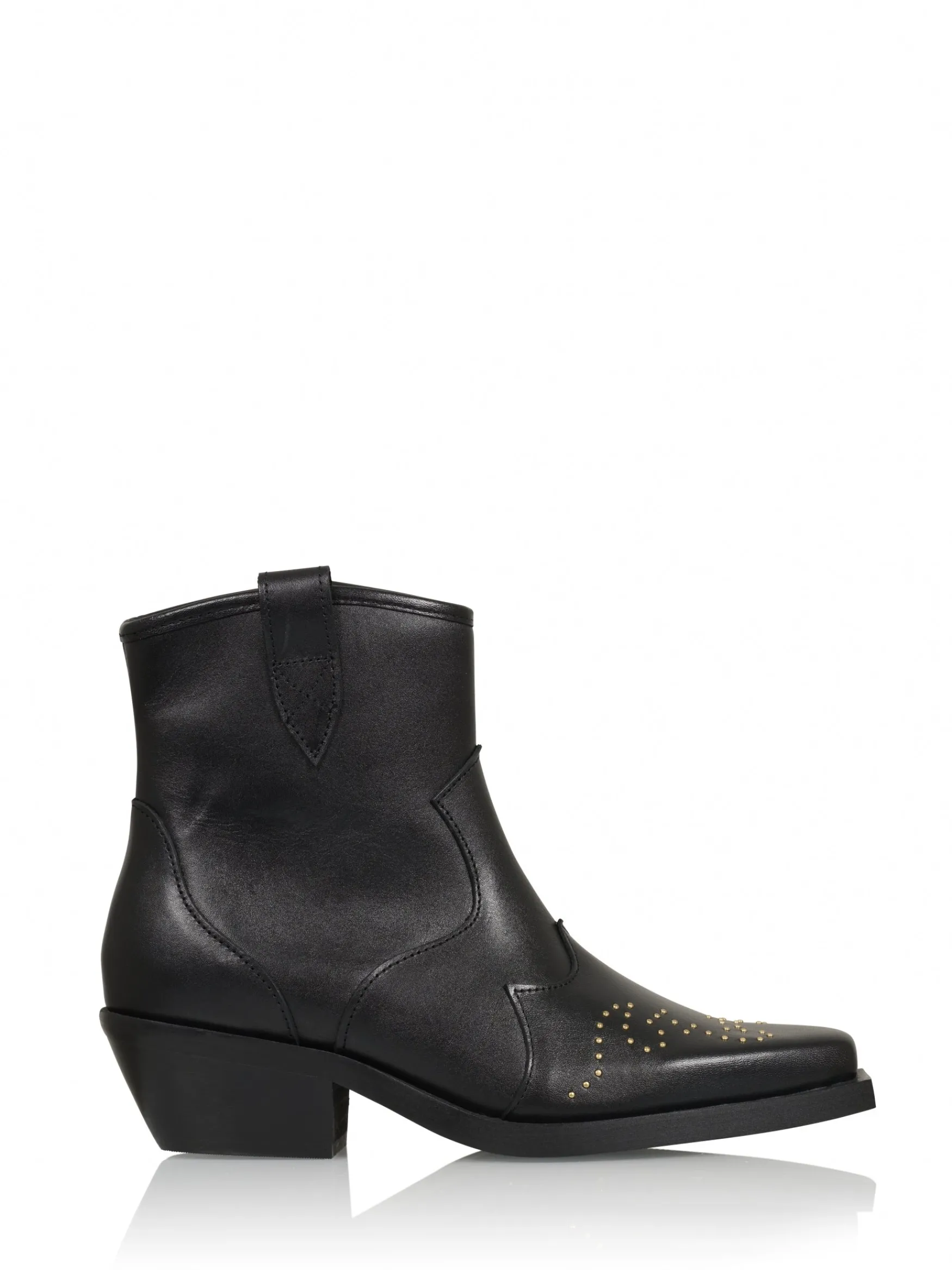 DWRS label WENEN studs - Enkellaarsjes | >DAMES Enkellaarsjes | Westernboots